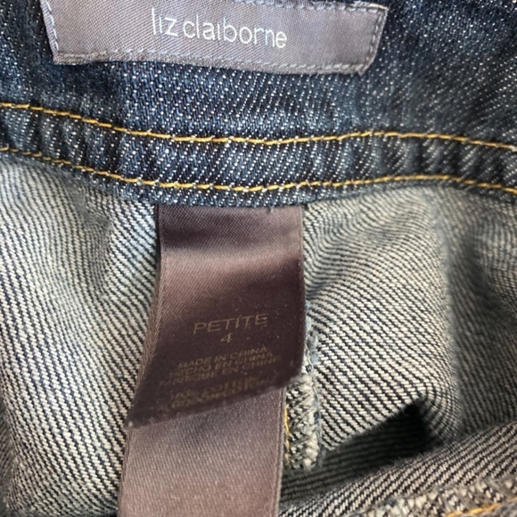 VINTAGE Liz Claiborne Size 4 denim skirt - Picture 5 of 6